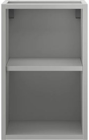 Mexen Box-A, otvorená skrinka s policou 30 cm, sivá matná, 91AX2-0300-470-0-62