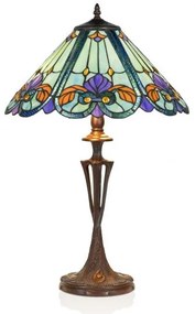 Tiffany lampa stolová VIOLET 60*Ø40 2*E27