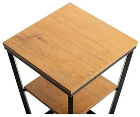 Odkladací stolík EXPAND 57x40 cm čierna/hnedá