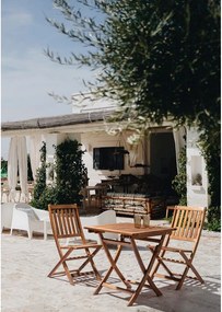 Záhradný stolík z masívu akácie 70x70 cm Noemi – Bizzotto