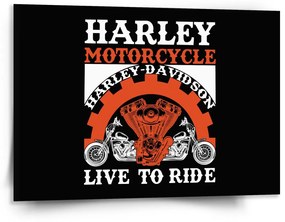 Sablio Obraz Harley-Davidson Live to ride - 150x110 cm