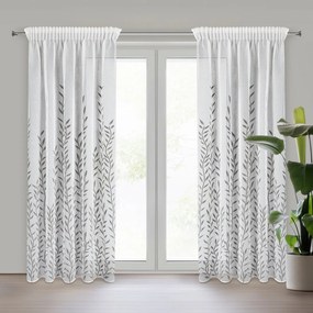 ZÁVES NA PÁSKE GLORI 140X270 CM LISTY