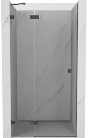 Mexen, Mexen Lunar ľavé otočné sprchové dvere 110 cm, transparentné, pištoľový kov - 834-110-000-95-00-L