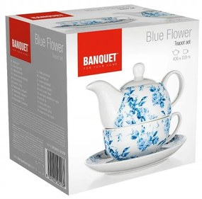 Banquet Čajová súprava BLUE FLOWER 400 + 220 ml