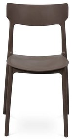 Hnedá plastová záhradná stolička Biá – Bonami Essentials