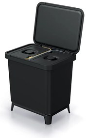 Odpadkový kôš, 2 x 10 l, čierna