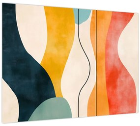Obraz - Minimalistická farebná ilustrácia II. (70x50 cm)