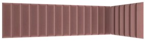 Set 20 čalúnených panelov Quadra 210x90x60 cm (ružová). Vlastná spoľahlivá doprava až k Vám domov. 1052009