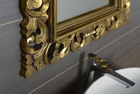 Sapho, SCULE zrkadlo v ráme, 70x100cm, zlatá Antique, IN163