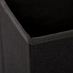 Autronic BONTEC Taburet s úložným priestorom, čierna, látka, TAB-461 BK2 Farba: Čierna