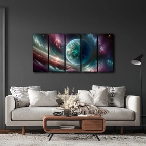 5-dielny obraz galaxia a planéta