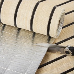 Samolepiace panely na stenu TPL0000009, cena za kus, rozmer 270 cm x 48,5 cm, lamely svetlo hnedé , IMPOL TRADE