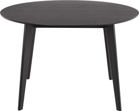 Okrúhly jedálenský stôl Roxby 120 cm čierny
