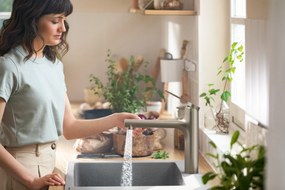 Hansgrohe Zesis M33, páková kuchynská batéria 160, vyťahovacia sprška, 2jet, vzhľad nerezu, HAN-74822800