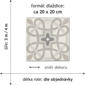 Beaulieu International Group, PVC podlaha - lino Livitex Retro 2794, na mieru, šíře 3m,4m, šedá, filc, chodba / predsieň