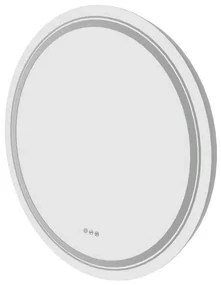 Zrkadlo Amyra s LED osvetlením 60 cm, strieborná