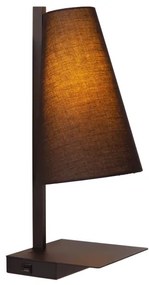Lucide 30295/01/30 - Stmievateľná stolná lampa GREGORY 1xE27/60W/230V USB čierna