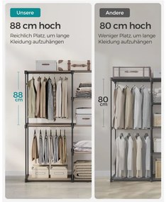 Otvorená šatníková skriňa RYG026R02