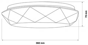 LED Stmievateľné kúpeľňové svietidlo GALAXY LED/48W/230V 3000-6000K IP44 + DO