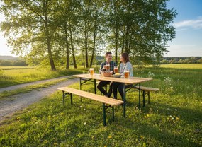 Drevený pivný set - 200cm, 50cm