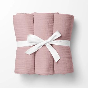 Biante Mušelínová plienka/dečka Nature MSN-041 Staroružová - ZVÝHODNENÁ SADA 3 KS 100x100 cm - Sada 3 ks