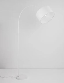 Retro stojaca lampa Sama 90 biele