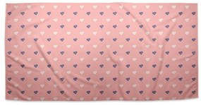 Sablio Uterák Srdiečka na ružovej - 50x100 cm