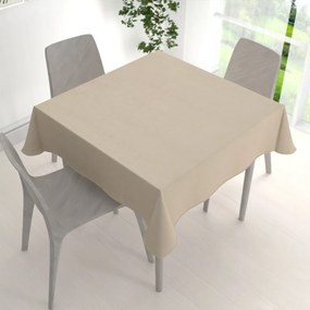 Biante Štvorcový obrus/imitácia brúsenej kože Alcantara ALC-007 Krémovo béžový 90x90 cm