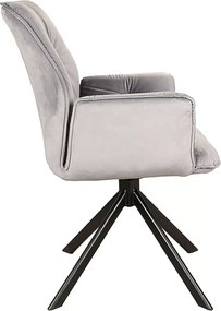 SI Boogie II Velvet stolička sivý