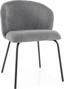 Jedálenská stolička KEVIN VARDO sivá