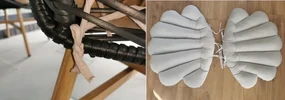 Bestent Podušky na stoličky Velvet Grey Shell