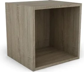 Nástenný regál s 1 priehradkou Jerry, dub sonoma%