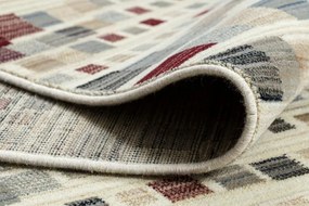 Koberec KILIM 7950/52933 geometrický sivý / béžový