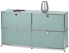 Kovová odkladacia skrinka »CN3« so 4 výklopnými priečinkami, šalviová