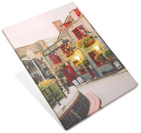 Garthen 74512 Nástenná maľba reštaurácia v prístave, 32 LED, 30 x 40 cm