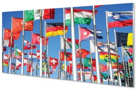 Sklenený obraz vlajka 125x50 cm
