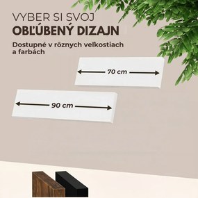 Nástenná polica FIGO + konzola, 90cm, biela Casaria