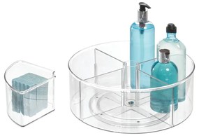 Okrúhly transparentný úložný box iDesign The Home Edit, Ø 29 cm