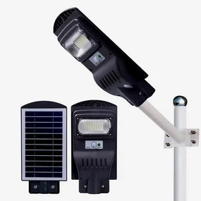 BERGE Solárna pouličná LED lampa MARAKESZ - 30W - PIR
