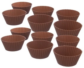 Silikónové formy na pečenie muffinov v súprave 12 ks ø 5,5 cm – Orion