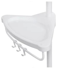 Kúpeľňová rohová polička DEX biela