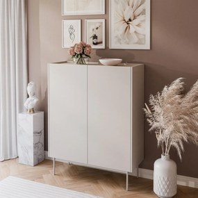 VYSOKÁ KOMODA LUCCA KAŠMÍR / DUB LINEA 97 cm