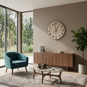 Nástenné hodiny z prierezu kmeňa | KORO: Amber - 3072 26-29 cm 4812-115559 KOR005