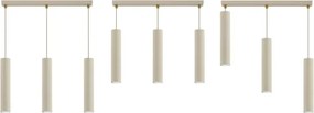 Brilagi - Luster na lanku TUBE 3xGU10/15W/230V béžová/zlatá