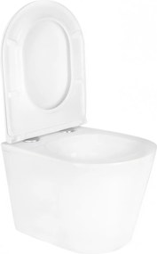 Hydroland Závesná WC misa so SoftClose sedadlom Safir, biela