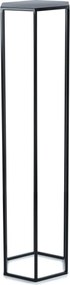 STOJAN NA KVETINÁČ HEXA 100X24X28 CM ČIERNA
