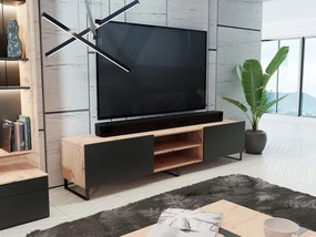 TV stolik Manire 160, Farby: dub artisan / čierny