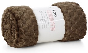 DEKA Z MIKROFLANELU CINDY6 200X220 CM TMAVOHNEDÁ