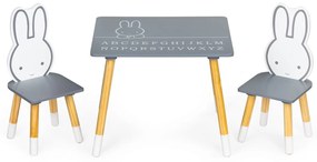 Detský stôl so stoličkami Ecotoys drevený