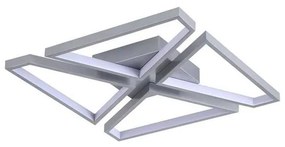 Searchlight 36520SI - LED Stmievateľné stropné svietidlo QUATRO LED/29W/230V 40x40 cm